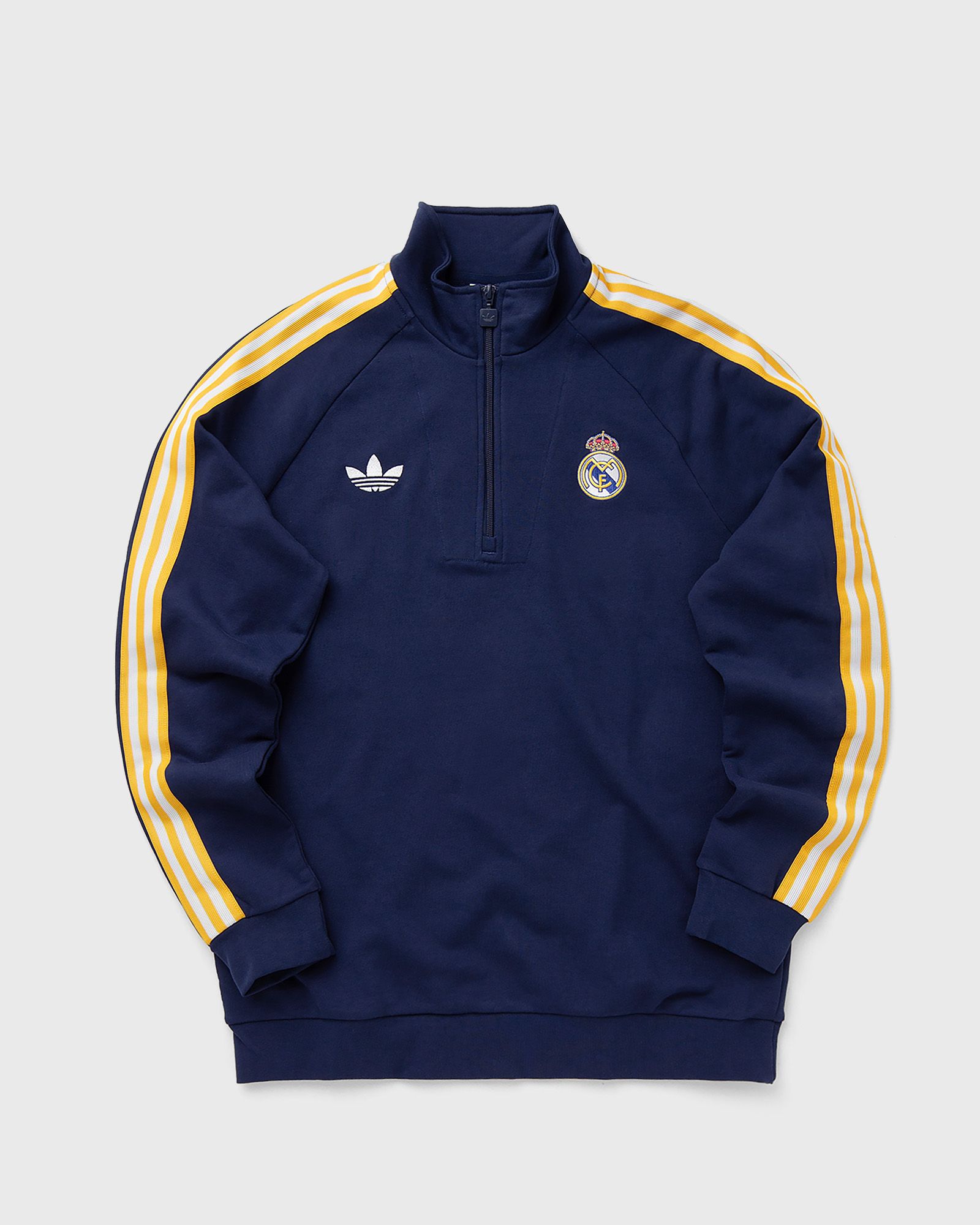 Adidas Real Madrid Originals Half Zip Top, blue