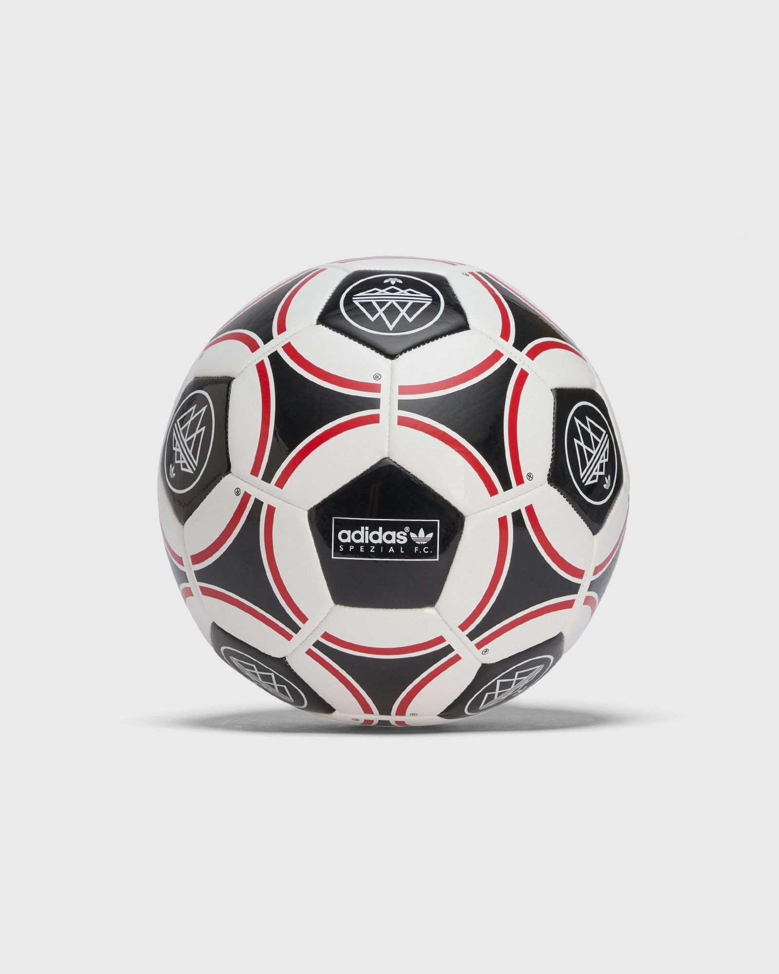 SPZL F.C. Ball Chalk White / Black / Better Scarlet