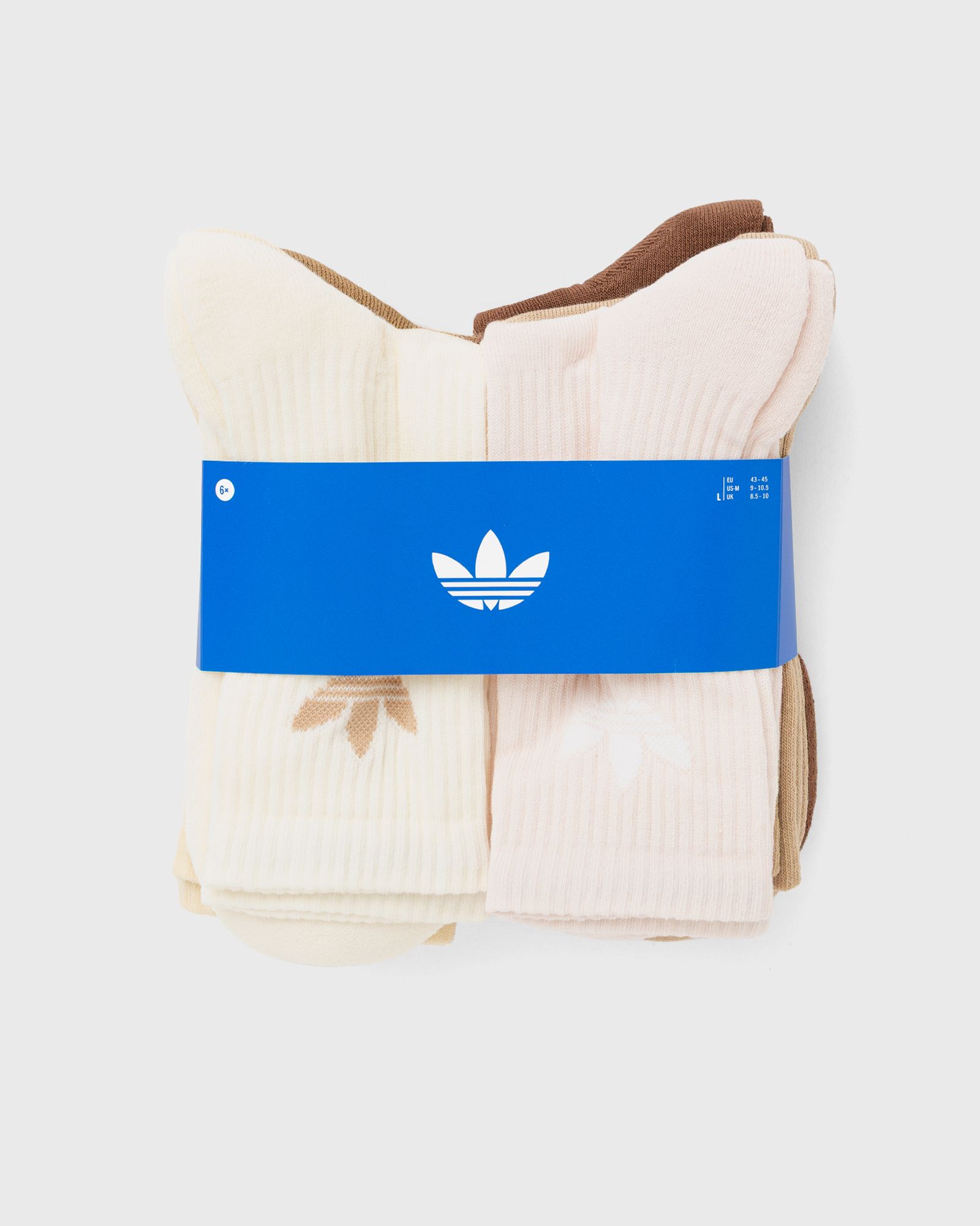 Adidas TREFOIL CREW SOCK CUSHION 6 PAIR PACK, multi