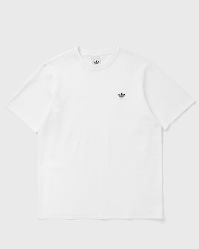 Adidas TREFOIL ESSENTIALS WAFFLE TEE, white