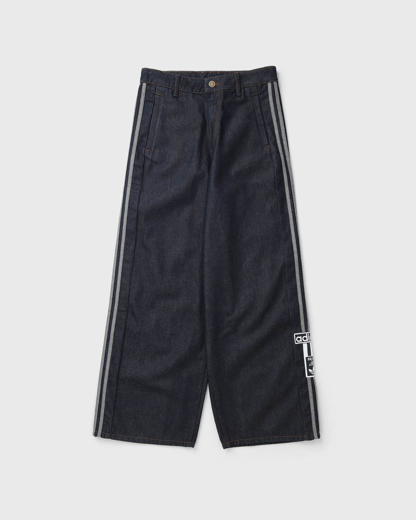 Adidas WMNS ADIBREAK MID RISE WIDE LEG DENIM PANT, blue