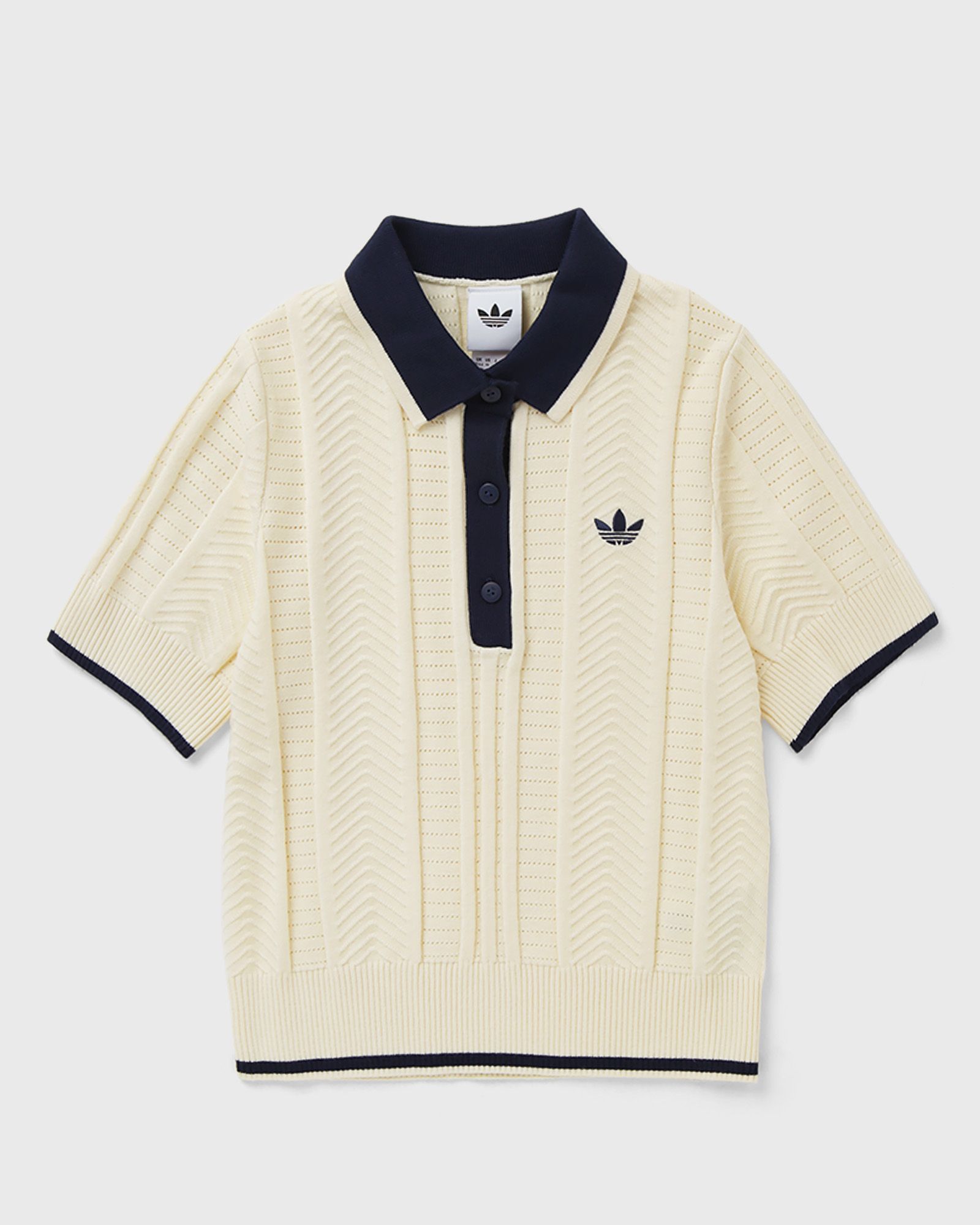 Adidas WMNS CABLE KNIT CALI TEE POLO, beige