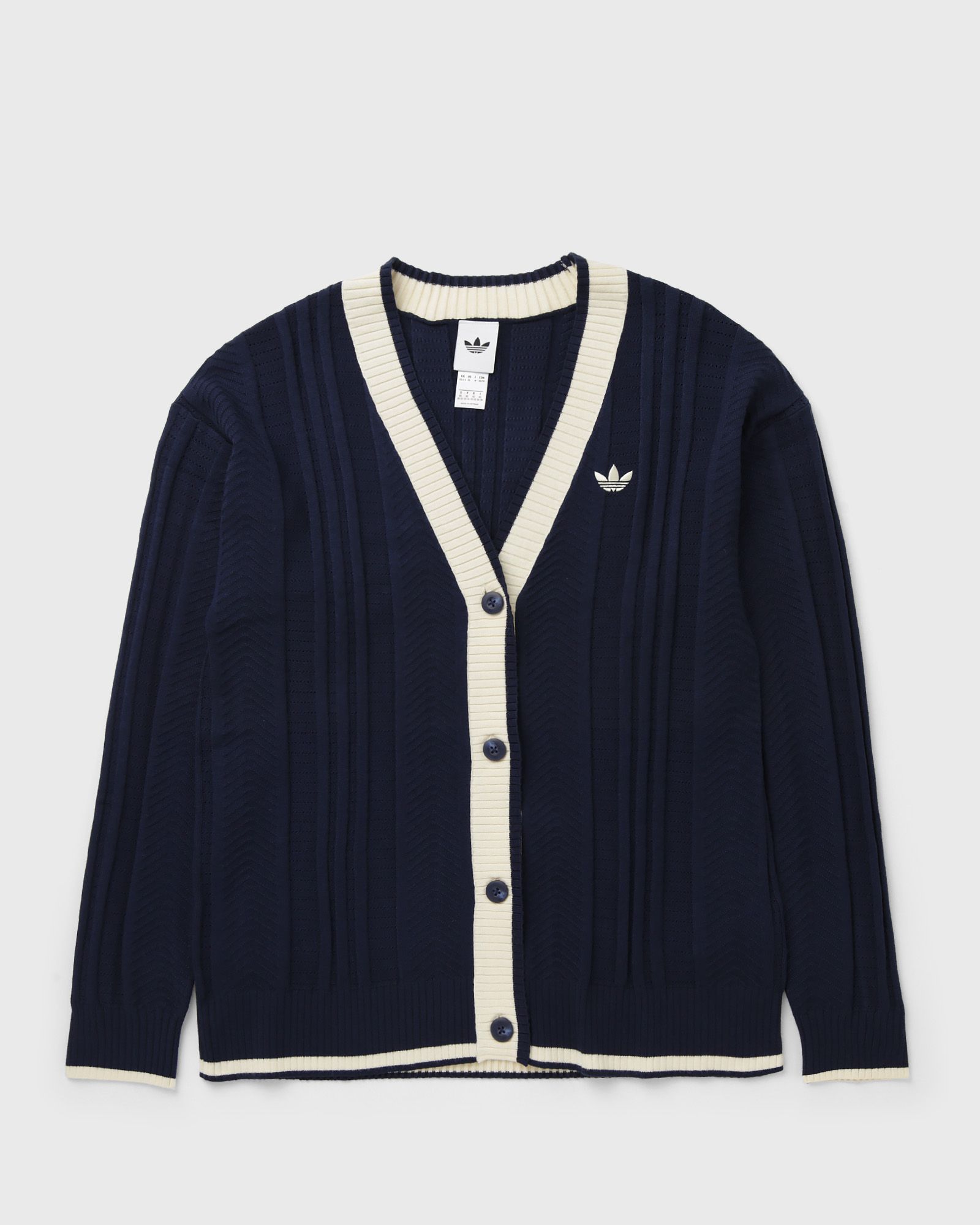 Adidas WMNS CABLE KNIT CARDIGAN, blue