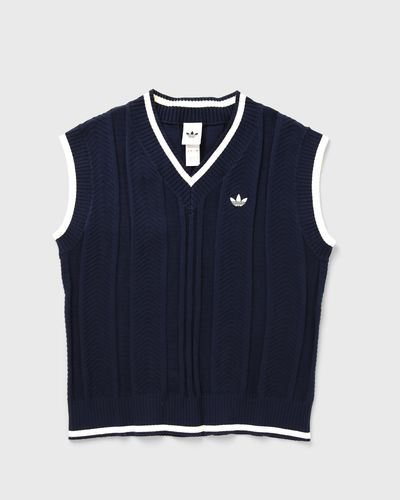 Adidas WMNS CABLE KNIT VEST, blue