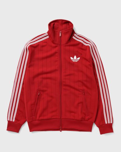 Adidas WMNS PINSTRIPE FIREBIRD LOOSE TRACKTOP, red