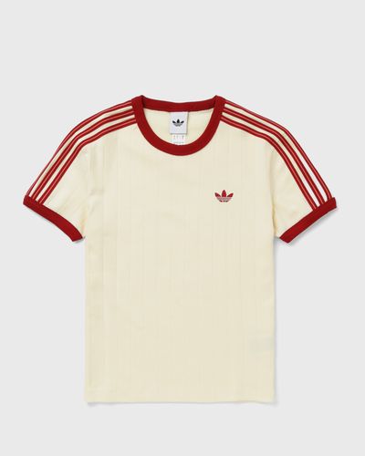 Adidas WMNS PINSTRIPE SHORT SLEEVE SLIM TEE, beige