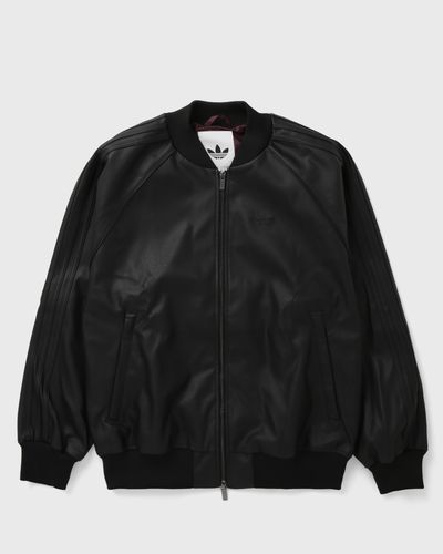 Adidas WMNS PLEATHER SST OVERSIZED TRACK TOP, black