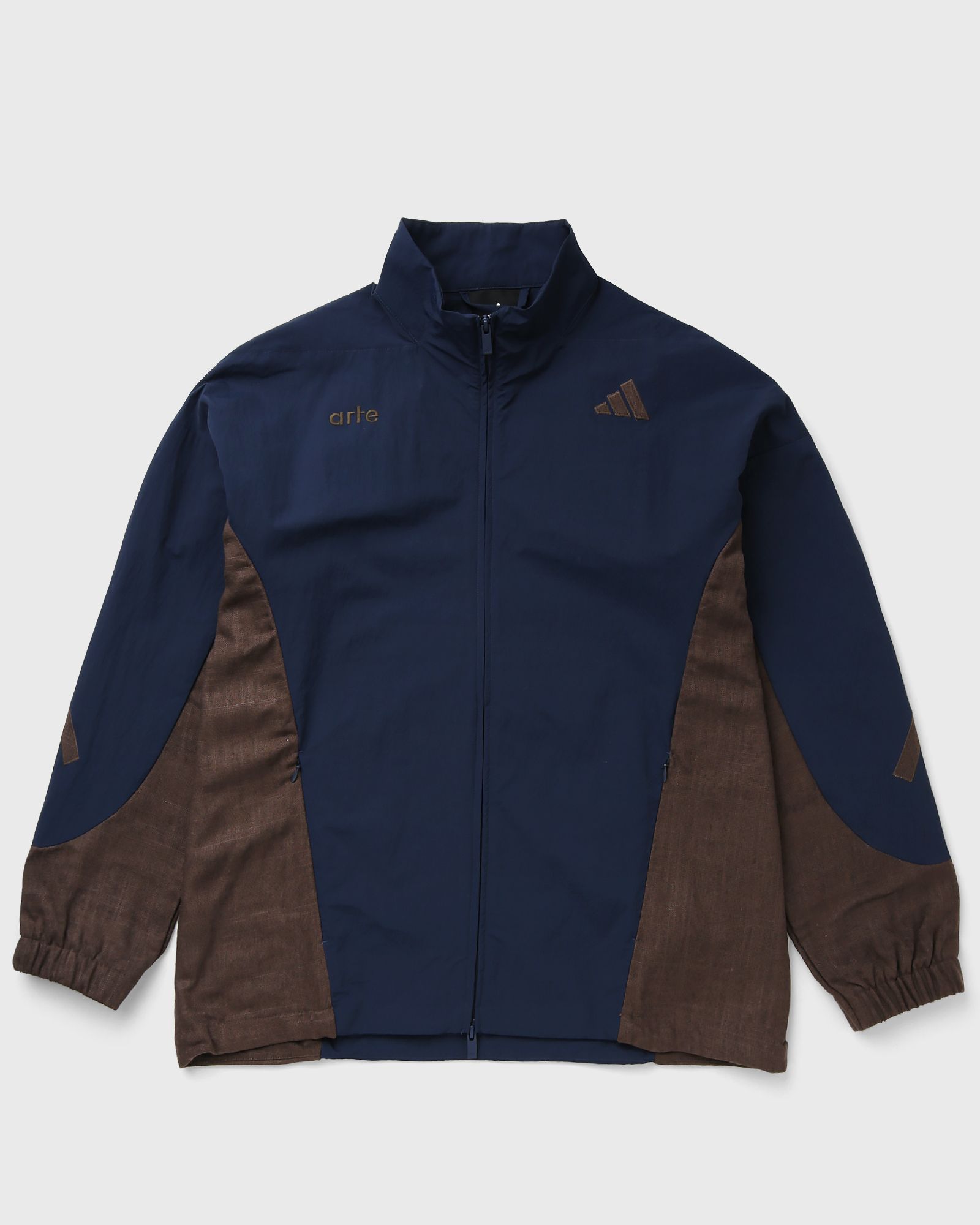 Adidas X ARTE ANTWERP Z.N.E. MATERIAL MIX FULL-ZIP TRACKTOP, blue