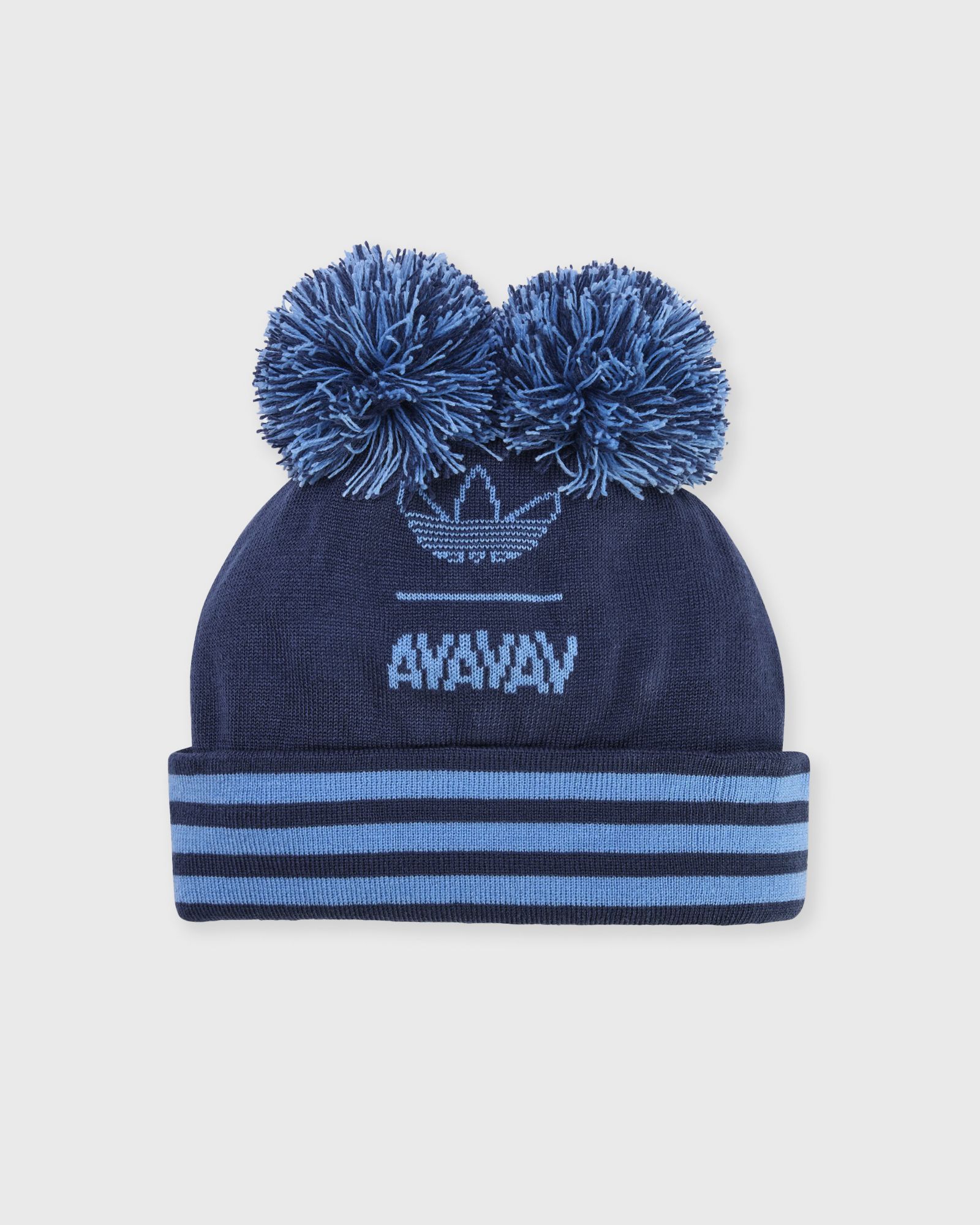 Adidas X AVAVAV SOUVENIR POM-POM BEANIE, blue