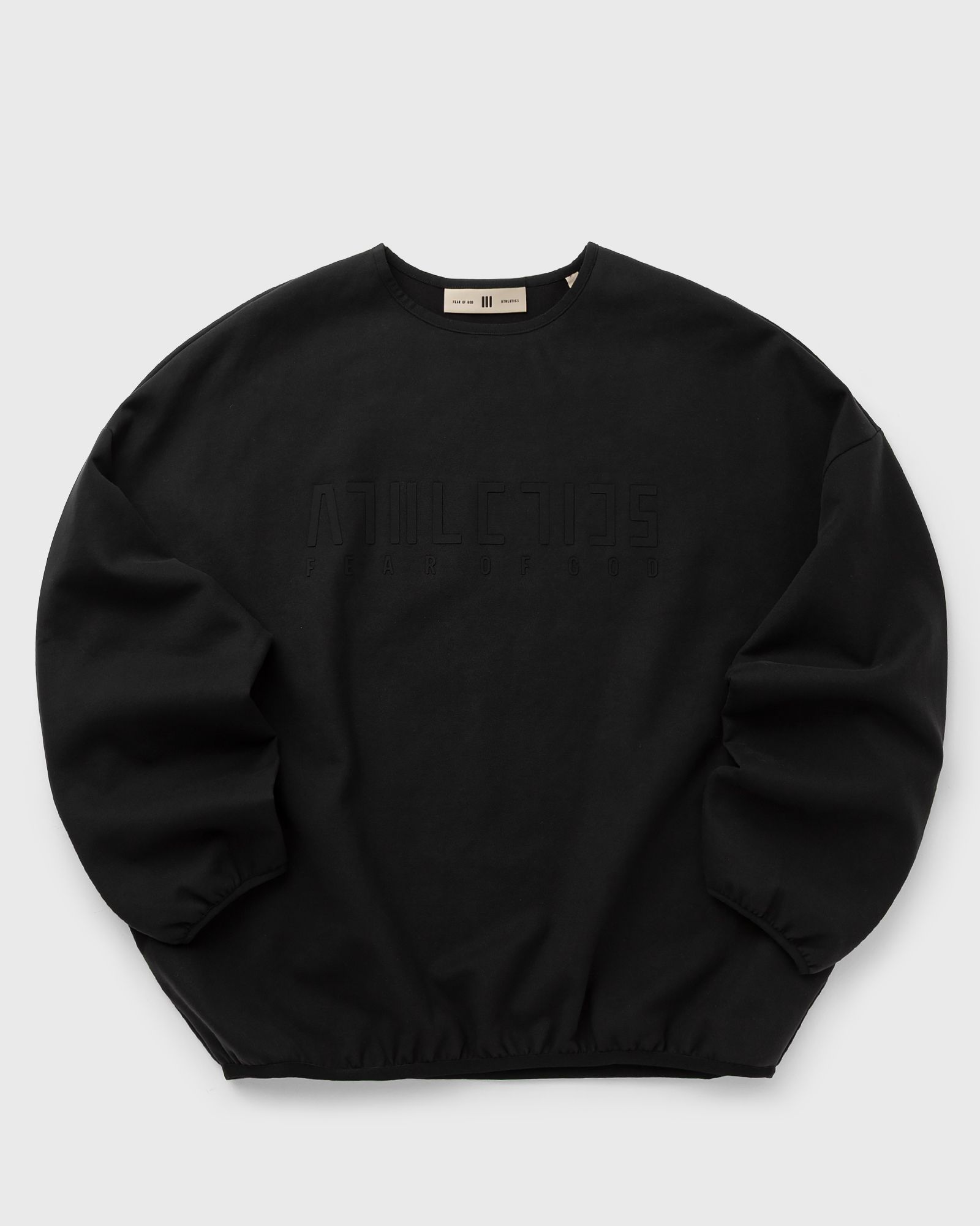 Adidas X FEAR OF GOD ATHLETICS SUEDE FLEECE CREWNECK, black