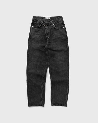 AGOLDE WMNS criss cross jean in shambles (organic cotton), black