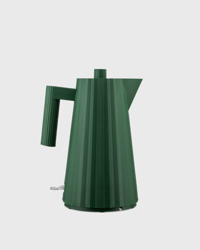 Alessi PLISSE ELECTRIC KETTLE - EU PLUG, green
