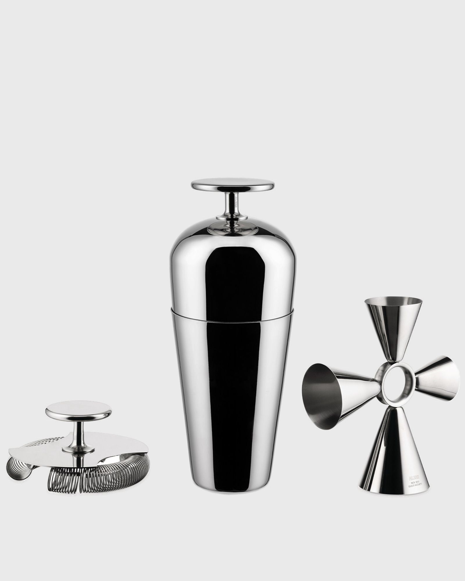 Alessi TENDING BOX MIXING KIT 3 ST, silver