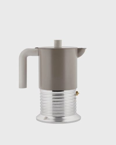 Alessi VITE ESPRESSOMASCHINE 6 Tassen, grey|silver