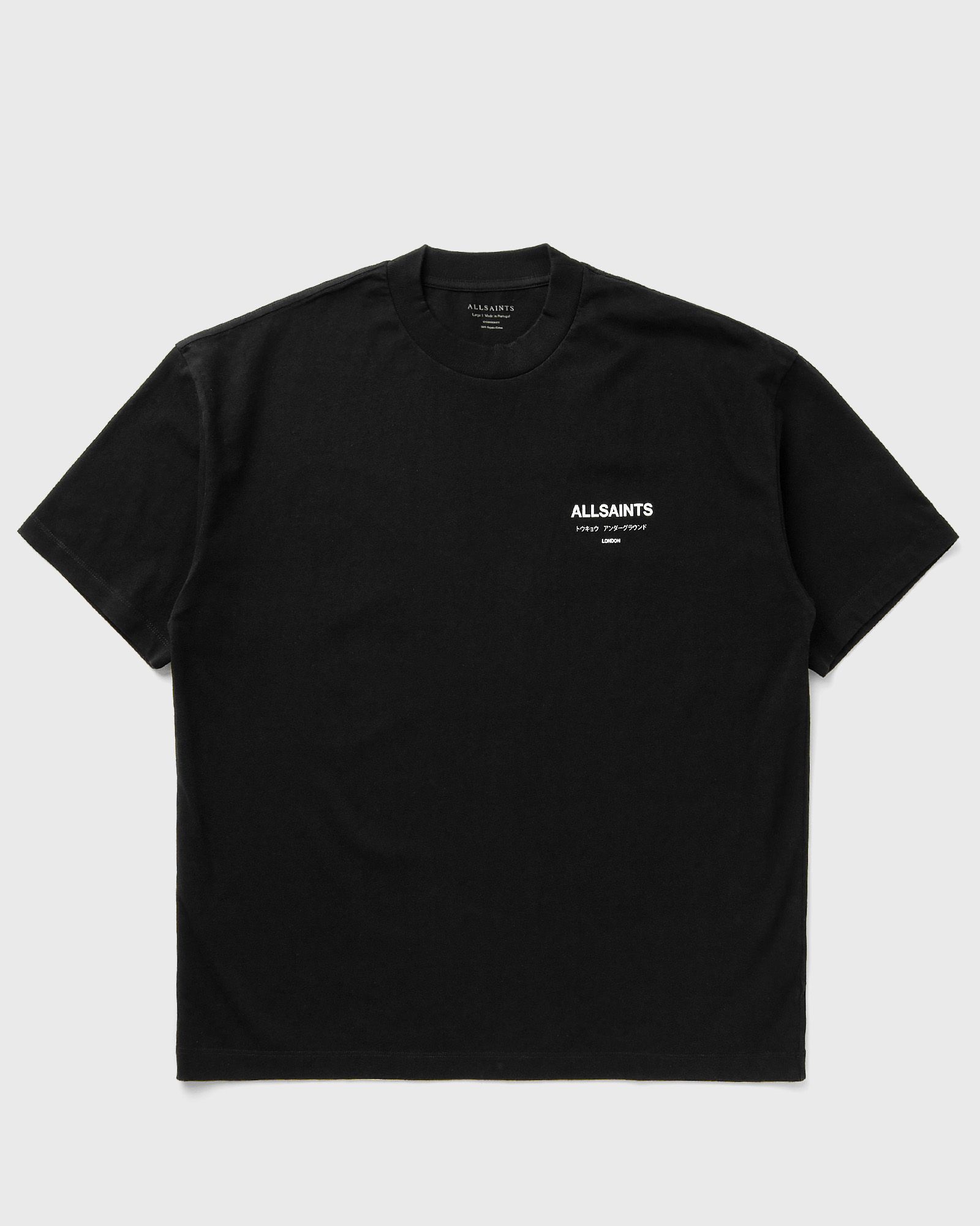AllSaints UNDERGROUND SS CREW TEE, black