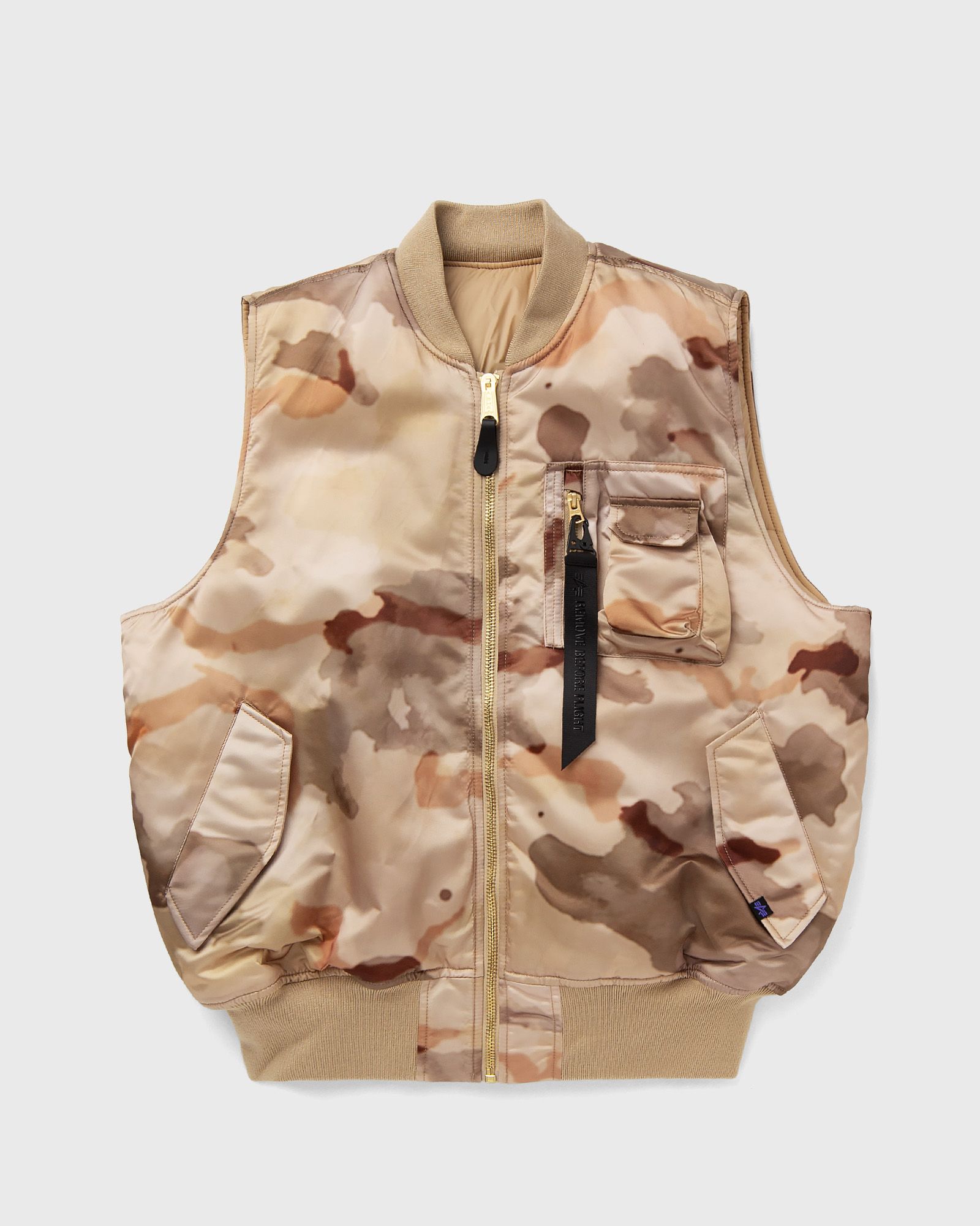 alpha industries MA-1 Base Vest Camo, beige