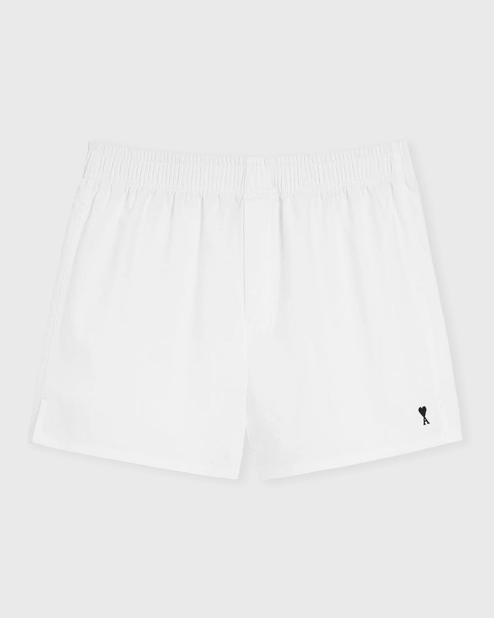 AMI Paris AMI DE COEUR EMBROIDERY SHORTS, white