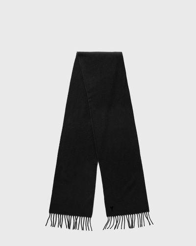 AMI Paris AMI DE COEUR NOIR SCARF, black