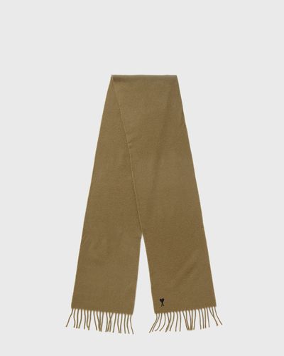 AMI Paris AMI DE COEUR NOIR SCARF, brown