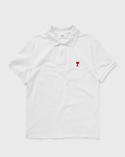 AMI Paris AMI DE COEUR POLO SHIRT, white