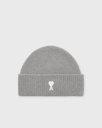 AMI Paris BEANIE WITH AMI DE COEUR, grey