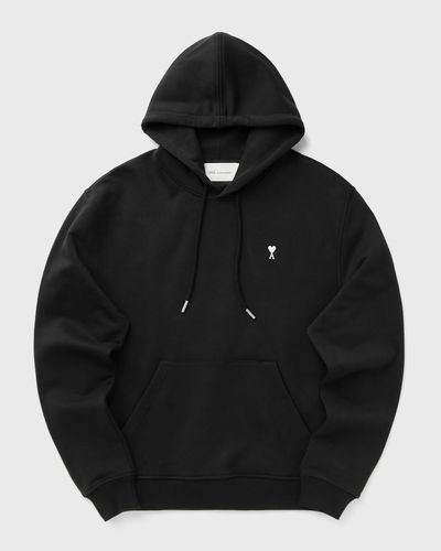AMI Paris CONTRASTED AMI DE COEUR HOODIE, black