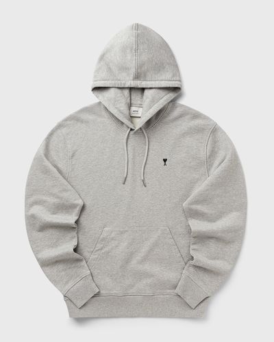 AMI Paris CONTRASTED AMI DE COEUR HOODIE, grey