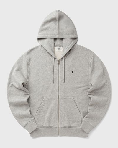 AMI Paris CONTRASTED AMI DE COEUR HOODIE, grey