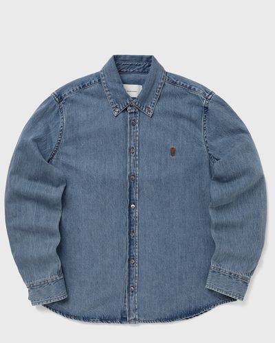 AMI Paris CONTRASTED AMI DE COEUR SHIRT, blue