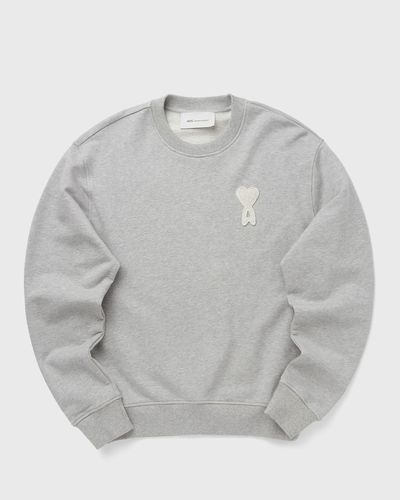 AMI Paris CREWNECK CLASSIC FIT WITH AMI DE COEUR, grey