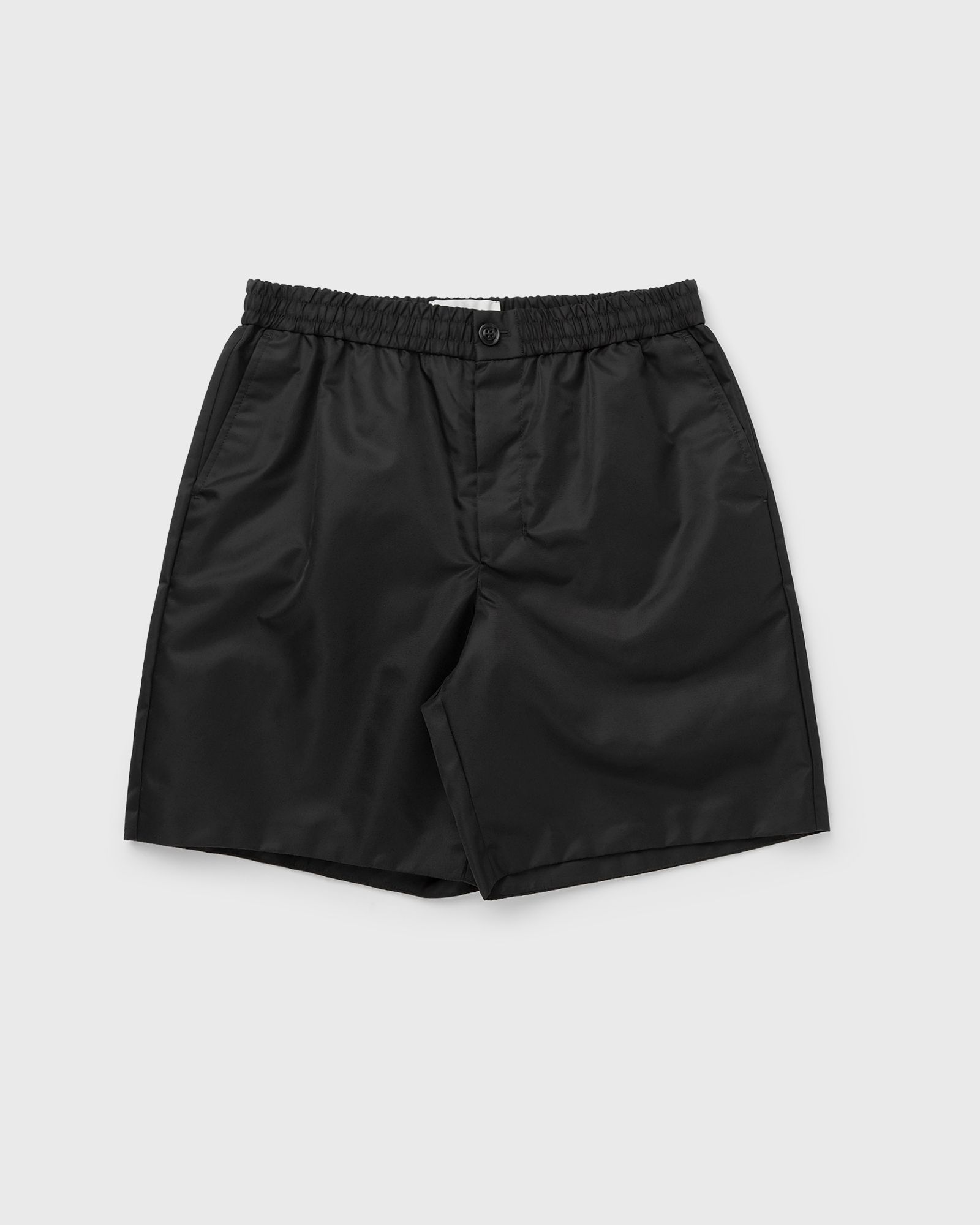 AMI Paris ELASTICATED WAIST SHORTS WITH AMI DE COEUR, black
