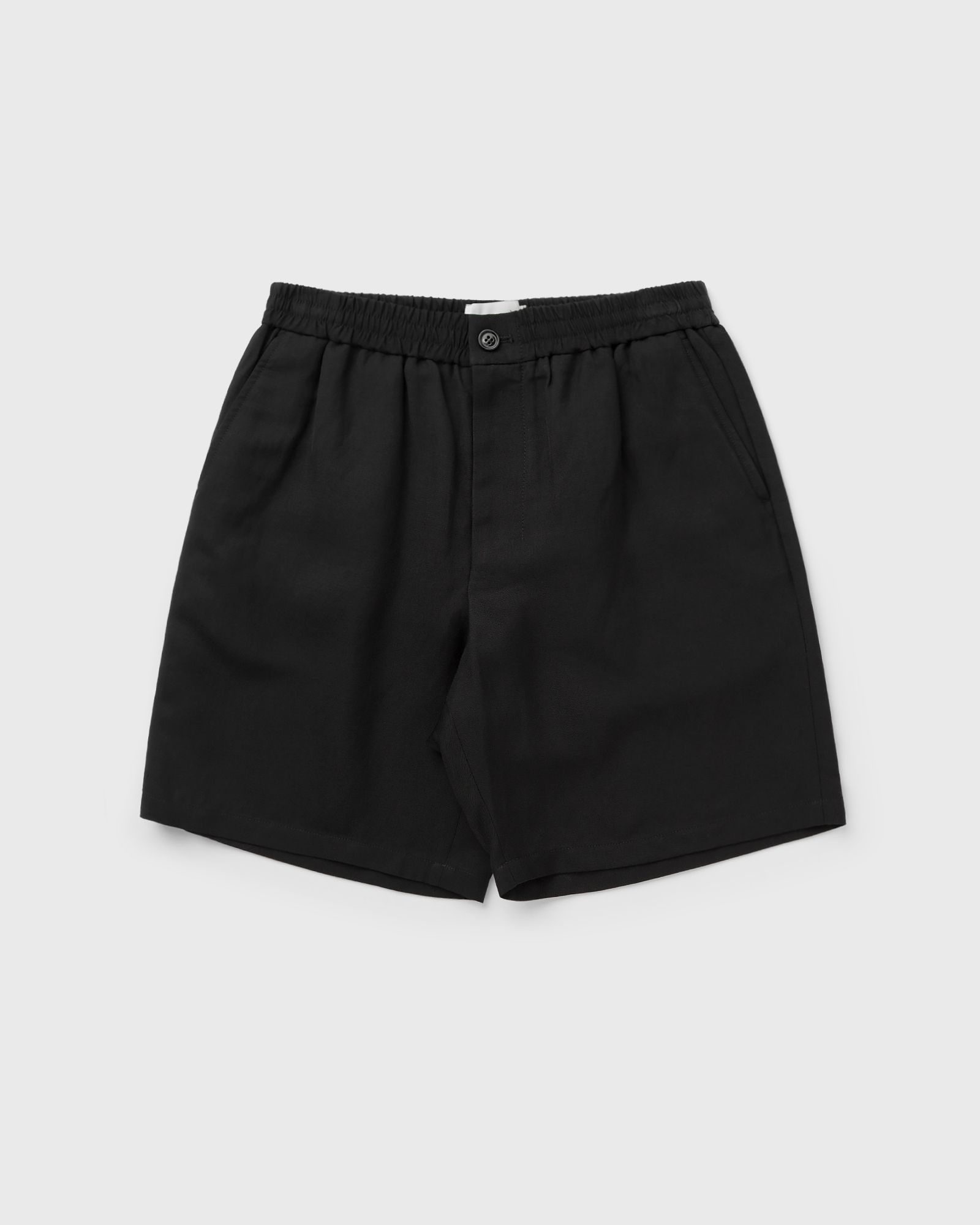AMI Paris ELASTICATED WAIST SHORTS WITH EMBOSSED AMI DE COEUR, black