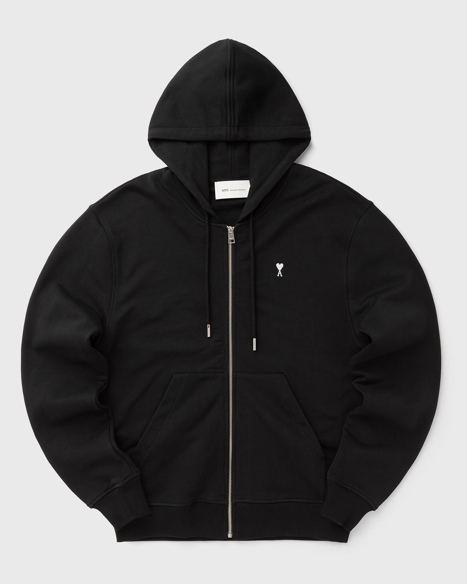 AMI Paris HOODIE WITH CONTRASTED AMI DE COEUR, black