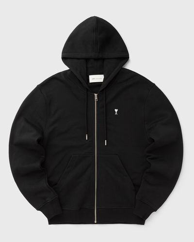 AMI Paris HOODIE WITH CONTRASTED AMI DE COEUR, black