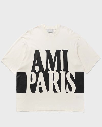 AMI Paris OVERSIZE FIT SHORT SLEEVES TEESHIRT, white