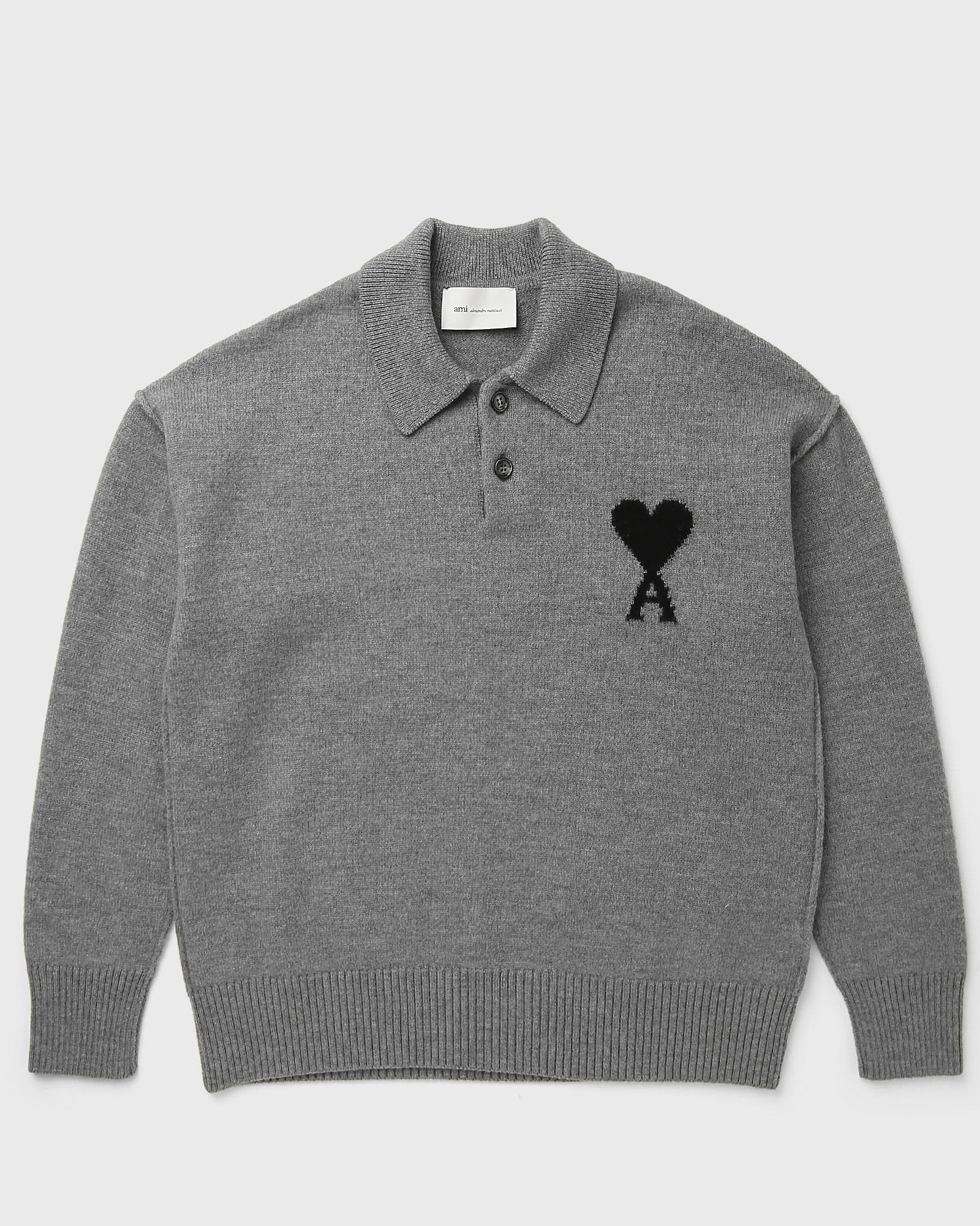 POLO SWEATER WITH CONTRASTED AMI DE COEUR
