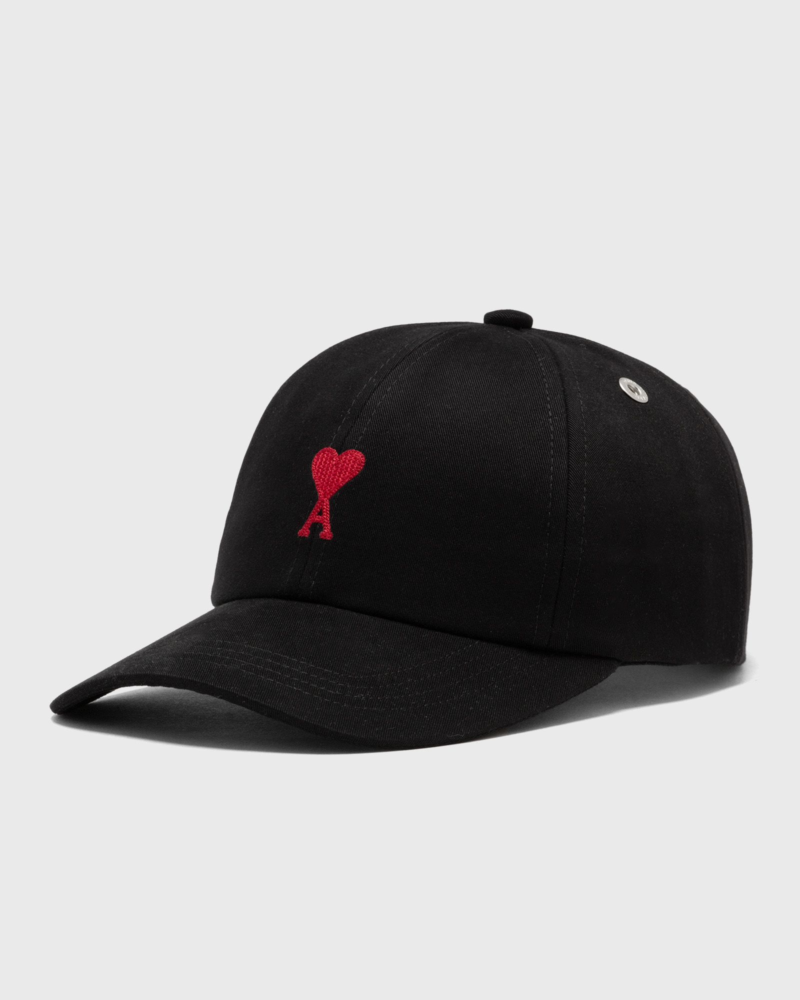AMI Paris RED ADC EMBROIDERY CAP, black