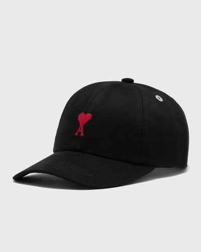 AMI Paris RED ADC EMBROIDERY CAP, black