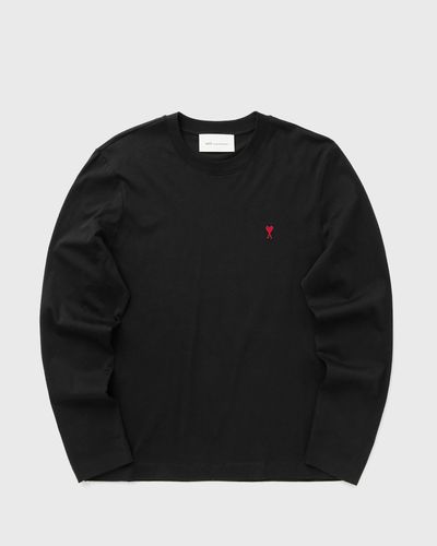 AMI Paris RED AMI DE COEUR LONGLSEEVES TSHIRT, black