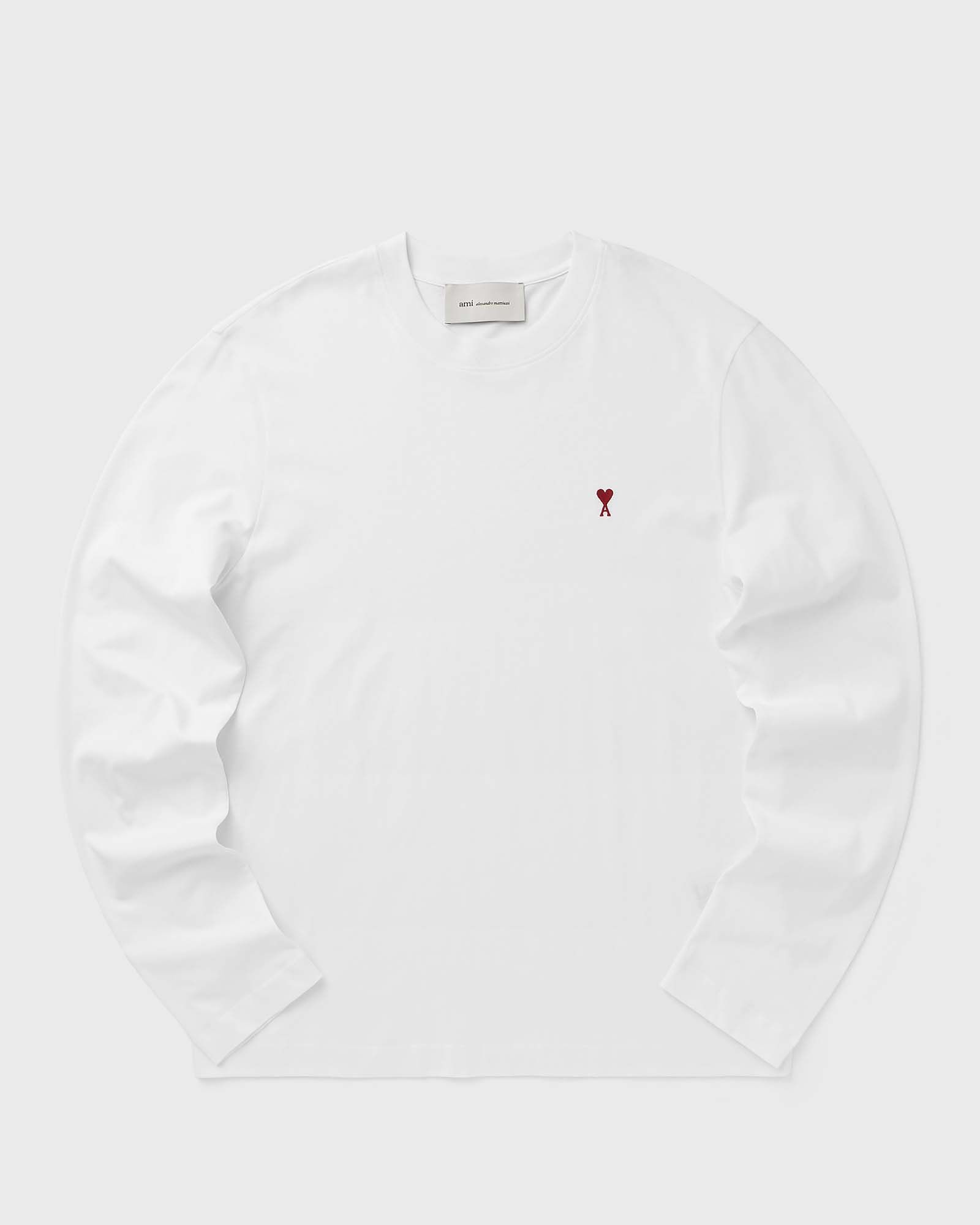 AMI Paris RED AMI DE COEUR LONGLSEEVES TSHIRT, white