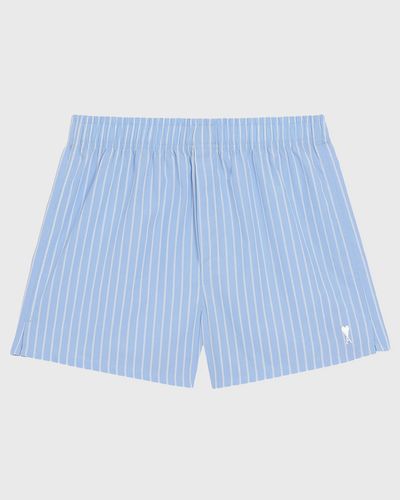 AMI Paris STRIPED SHORTS, blue