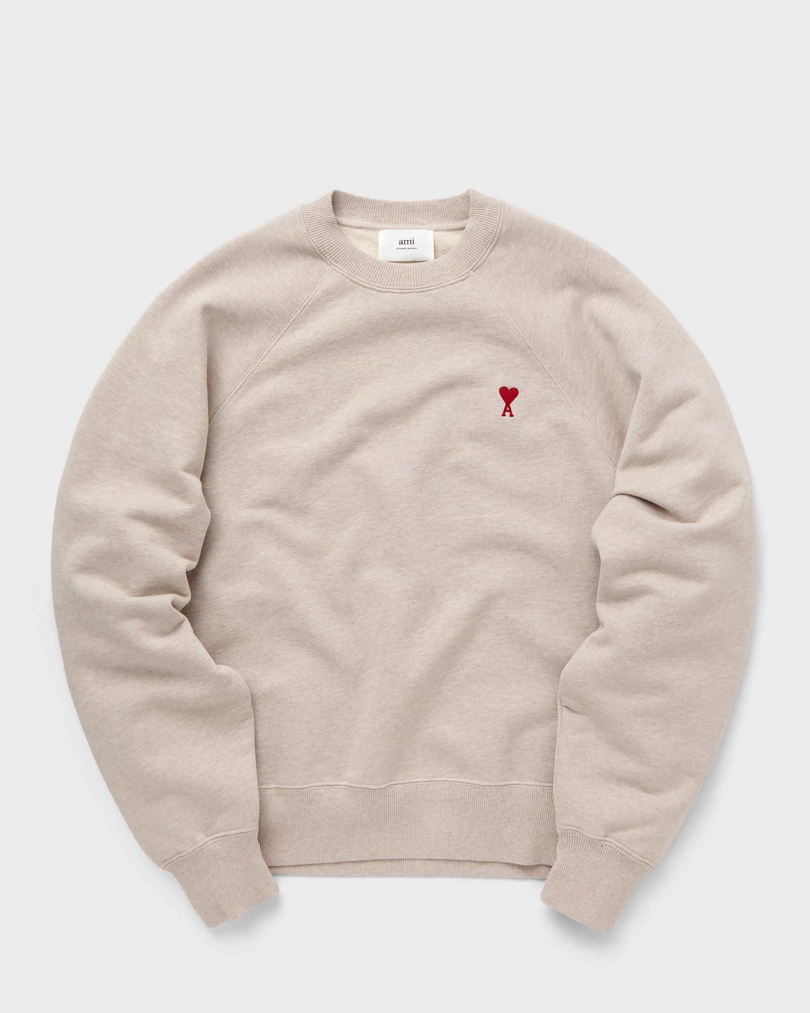 AMI Paris SWEATSHIRT AMI DE COEUR, beige