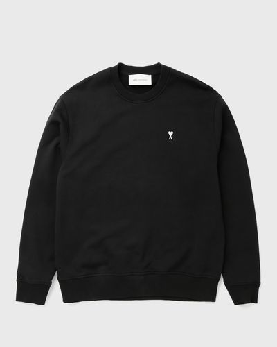 AMI Paris SWEATSHIRT WITH CONTRASTED AMI DE COEUR, black
