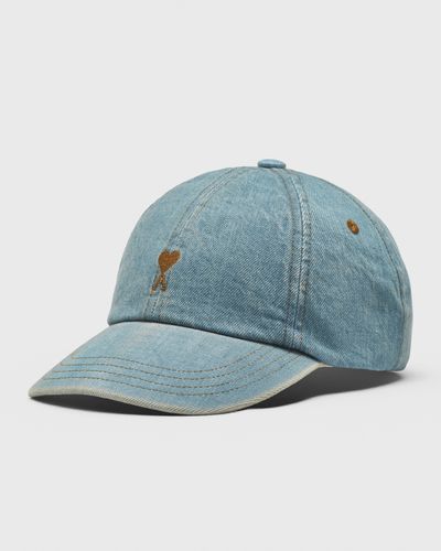 AMI Paris TOBACCO AMI DE COEUR EMBROIDERY CAP, blue