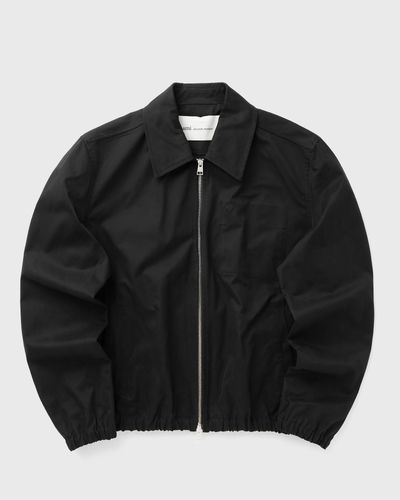 AMI Paris ZIPPED JACKET WITH EMBOSSED AMI DE COEUR, black