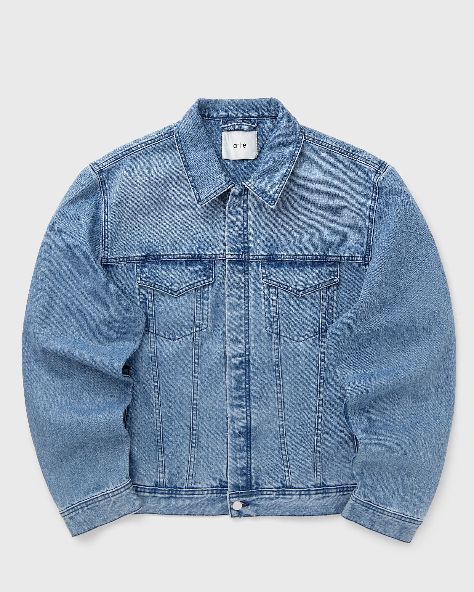 Arte Antwerp Circle Logo Jeans Jacket, blue