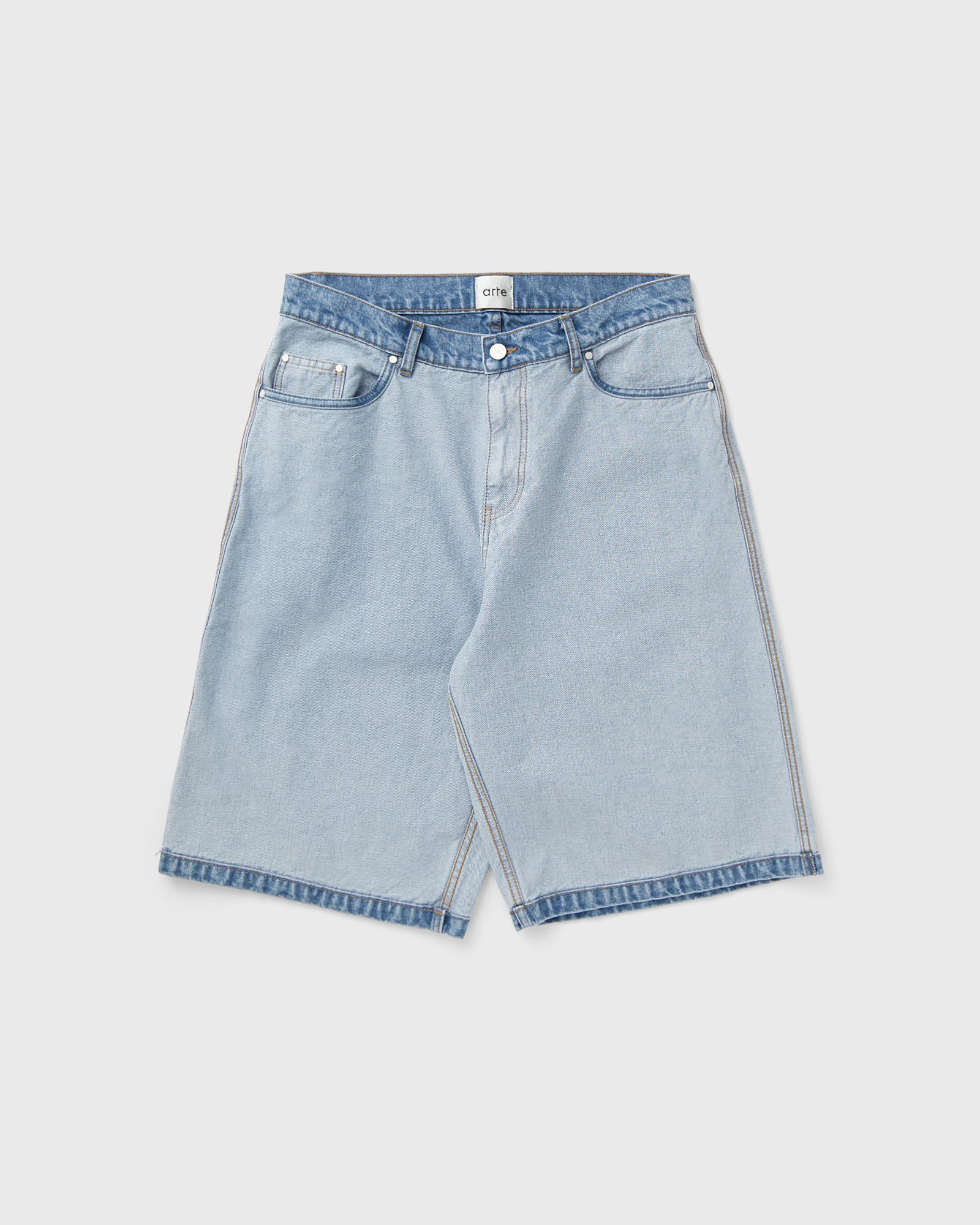Arte Antwerp Denim Inside/Out Shorts, blue