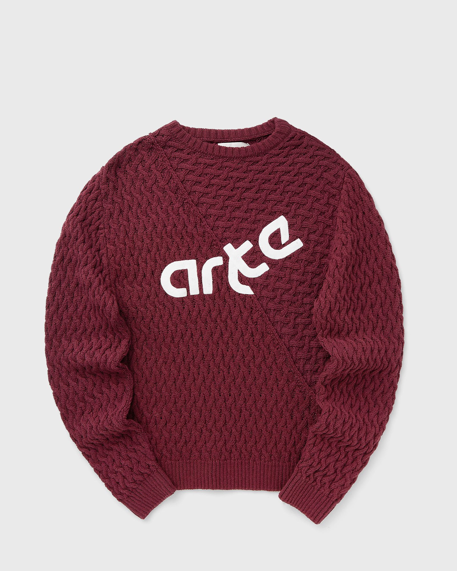 Arte Antwerp Distorted Logo Sweater, red