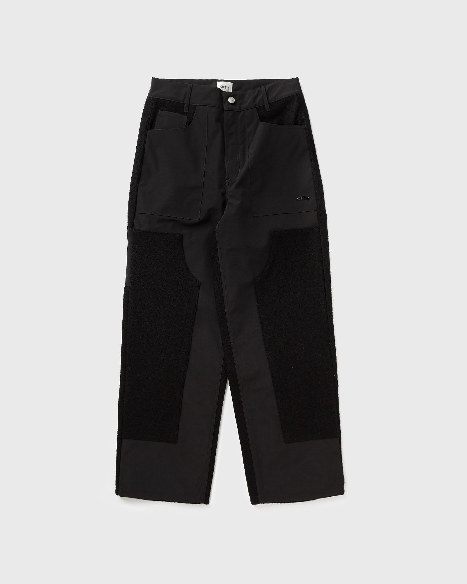 Arte Antwerp Nylon/wool Combo Pants, black
