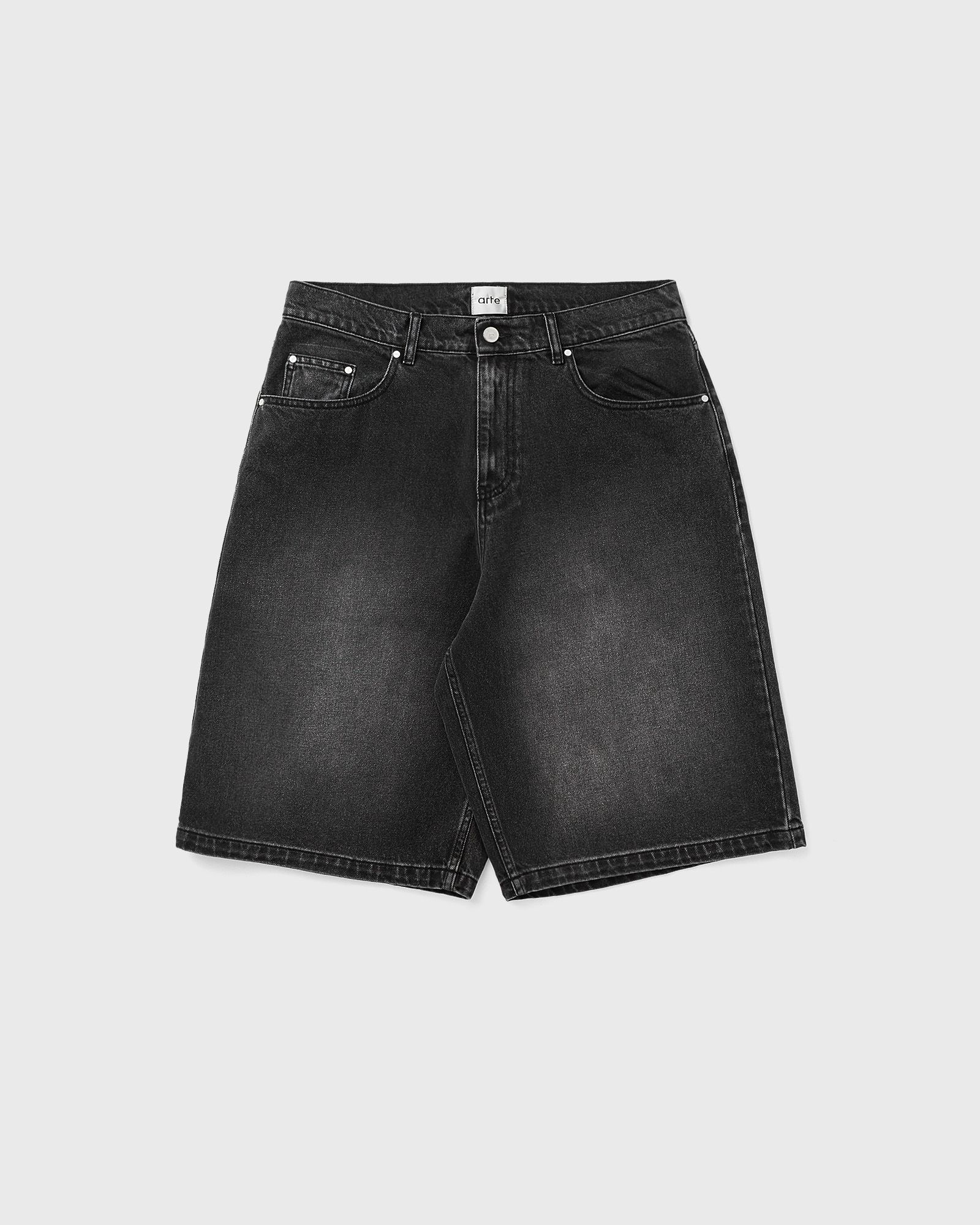 Arte Antwerp Round pocket Denim Short, black